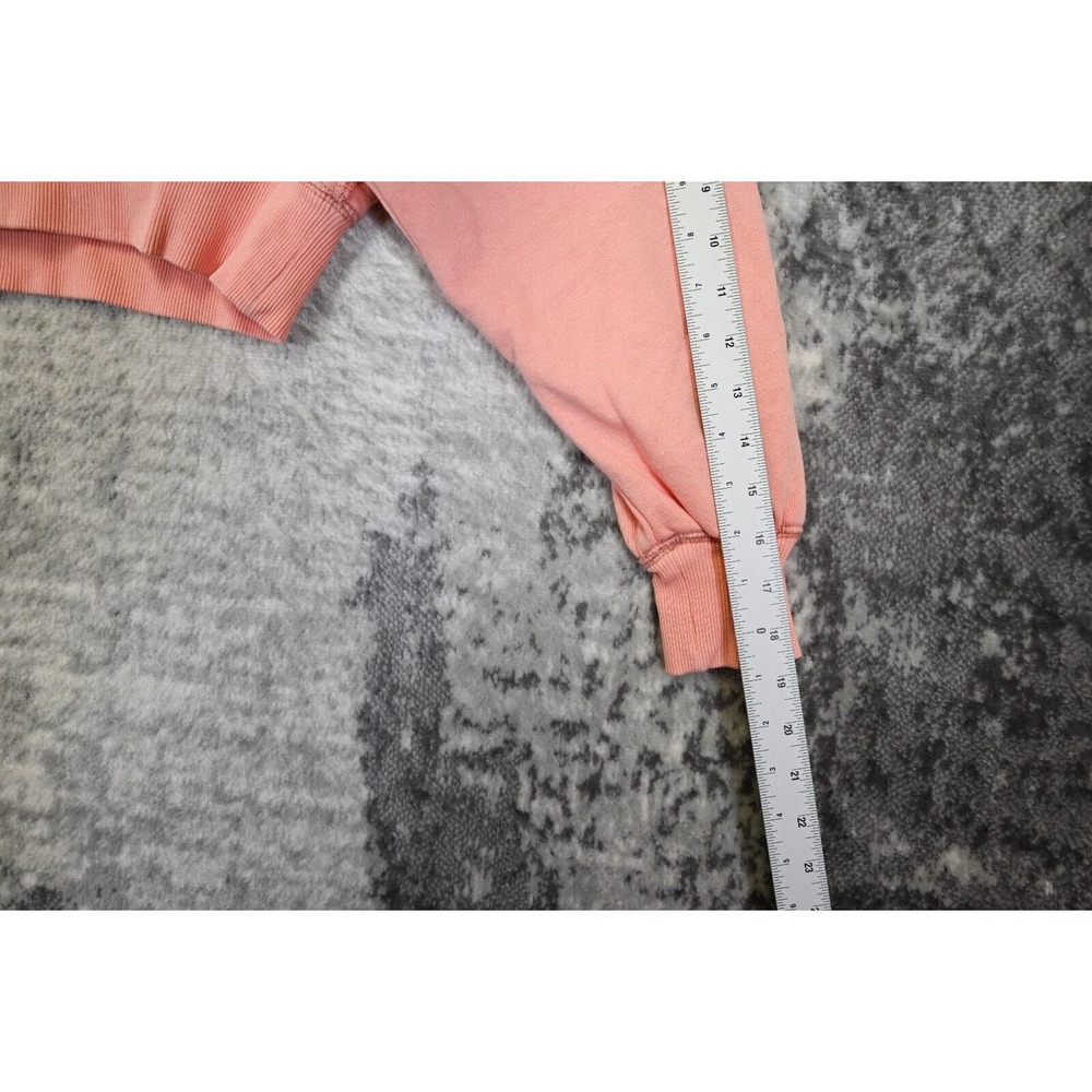 Free People Pink French Terry Pullover Open Back Crop Sweatshirt S Small - Picture 5 of 8